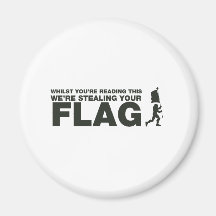 Capture The Flag - Gamer, Gaming, Video Games Refrigerator Magnet