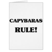 Capybaras Rule Card