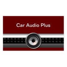 Car Audio Business Cards