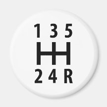 car auto gear shift 5 refrigerator magnets