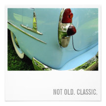 Car Lover 50th Birthday - Not Old. Classic Personalised Announcements