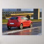 Car next to the bridge poster