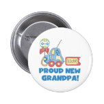Car Proud New Grandpa It's a Boy Pinback Buttons