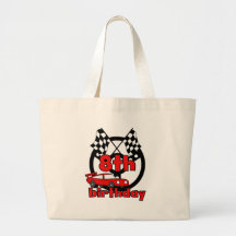 Car Racing 8th Birthday Canvas Bag