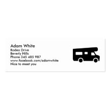 Caravan - Motorhome Business Card Template