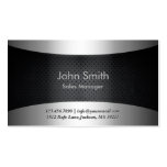 Carbon Black Sales Manager Business Card