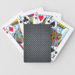 Carbon Fibre Look playing cards