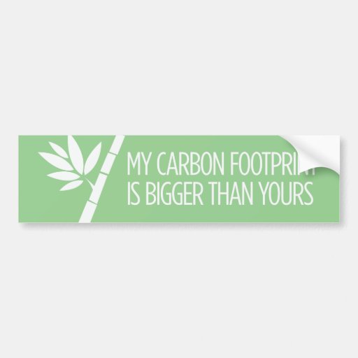 Carbon Footprint Bumper Stickers