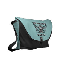 Carcinoid Cancer Awareness Swirls Messenger Bag