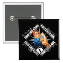 Carcinoid Cancer Fight Rosie The Riveter Pins