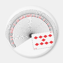 Card Fan Refrigerator Magnets