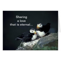 Card / Horned Puffin pair cards