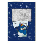 Card Template - Snowman Merry Christmas!