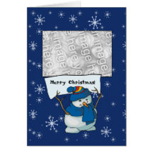 Card Template - Snowman Merry Christmas!