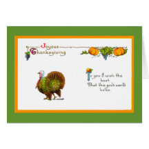 Card - Thanksgiving Vintage Greeting
