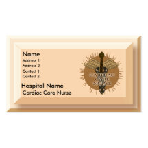 Cardiac Care Nurse Business Card Template