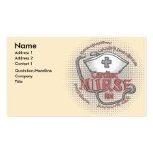 Cardiac Nurse Axiom Business Card Template