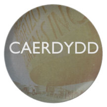 Cardiff - Caerdydd Party Plate
