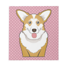 Cardigan Welsh Corgi Cartoon Notepad