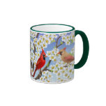 Cardinal Couple in Flowering Apple Tree Mug