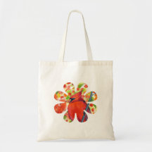 Cardinal Flower Tiny Tote Canvas Bag