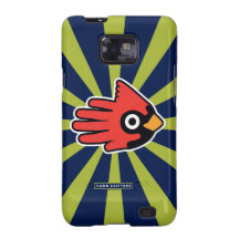 Cardinal Red Bird Samsung Galaxy SII Case