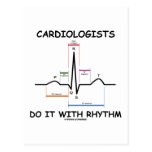Cardiologists Do It With Rhythm (ECG/EKG) Postcard