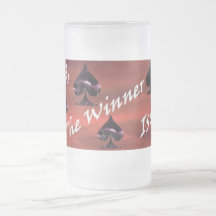 Cards Anyone - LG Spade Frosted Mug