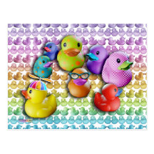 CARDS Rubber Duckies Pop Art Postcards