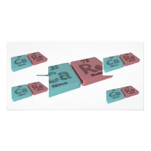 Care as Ca Calcium and Re Rhenium Personalized Photo Card