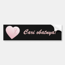 Cari obatnya! Bumper Sticker