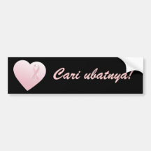 Cari ubatnya! Bumper Sticker
