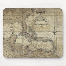 Caribbean - old map mauspad