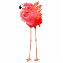 Caribbean Pink Flamingo Holiday Ornament Cut Out