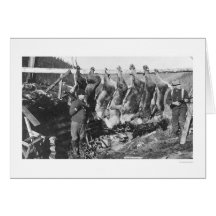 Caribou Hunters Alaska 1928 Greeting Card