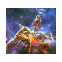 Carina Nebula (Hubble Telescope) Canvas Print