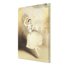 Carlotta Grisi (1819-99) in the Ballet of the Peri Canvas Print