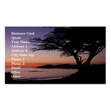 Carmel, CA Sunset Business Card