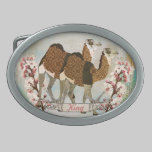 Carmel Camels Pink Blossom  Name Plate Belt Buck belt buckles