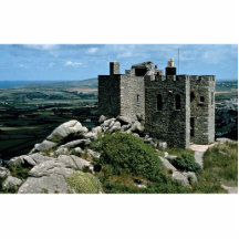 Carn Brea Castle at the Cornish Riviera Photo Cut Out