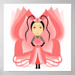 Carnelian Butterfly Princess Print