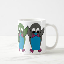 Carnival at the Zoo - 4 Penguin-Kids Mugs