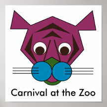 Carnival at the Zoo - The Tiger Poster