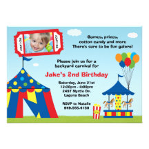 Carnival Birthday Party Invitation
