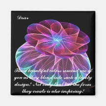 Carnival Glass Fractal Magnet