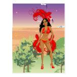 Carnival, Halloween or Beauty Pageant Postcard