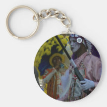 Carnival in San Fernanado Trinidad Key Chain