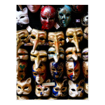 Carnival Masks Postcards