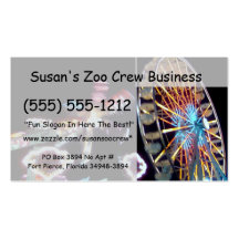 Carnival night fair ride photograph party picture! business card template