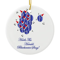 Caroling Blueberries ornaments